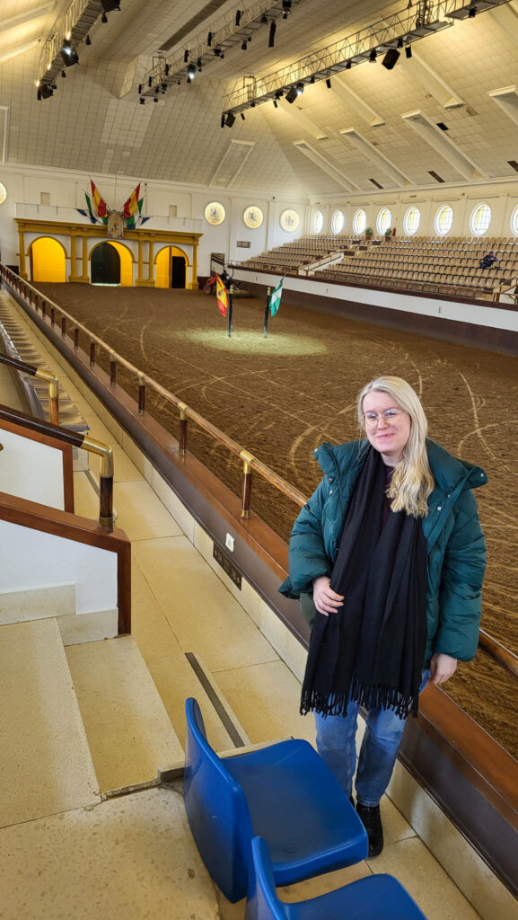 Przedstawienie koni andaluzyjskich w Jerez